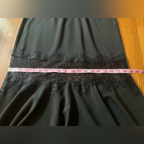 Anthropologie Hutch Asymmetrical Romantic Goth Lace Mix Slip Dress - Picture 13 of 15